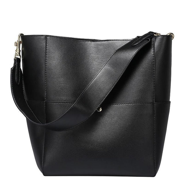 Bolso de mano de cuero
