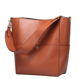 Bolso de mano de cuero