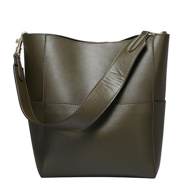 Bolso de mano de cuero