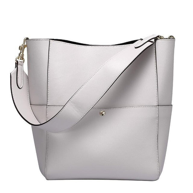 Bolso de mano de cuero
