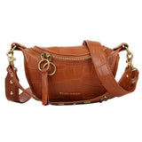 CCRXRQ Alligator Women Handbags High Quality PU Leather Ladies Shoulder Bags Brand Designer Crossbody Bag Chain Saddle Chest Bag