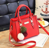 Luxury Handbag Women Bags Women Hairball Shoulder Bag  Ladies Hand Bags Vintage Leather Messenger Bag  Female Hand Bolso Bags